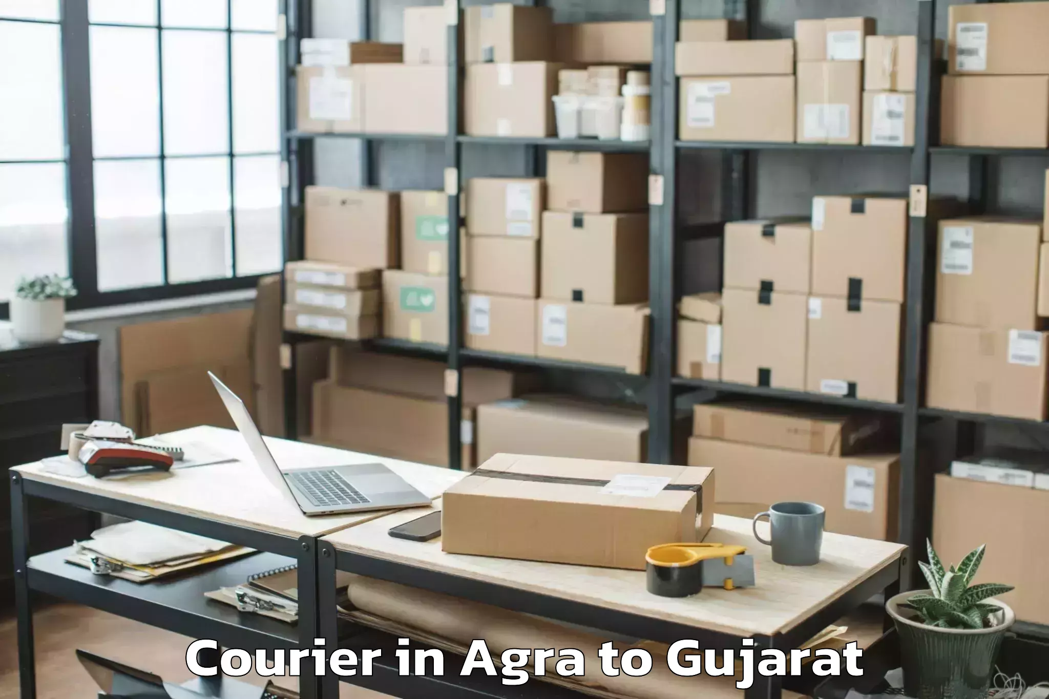 Book Agra to Satsan Courier Online